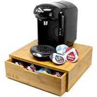 Titular de bamboo para 64 vaina de Tassimo de Maison &amp- White | Organizador de cajón de madera elegante cápsula | Soporte…